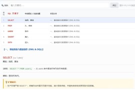 SQL核心单词查询115词HTML源码